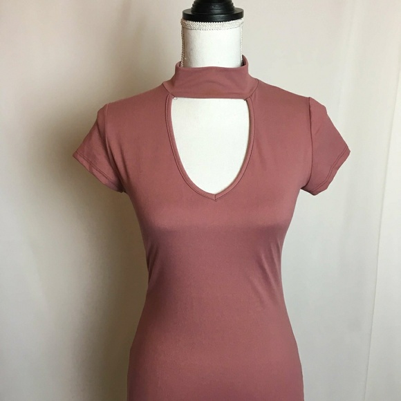 Bodycon Choker Dress - Picture 2 of 4